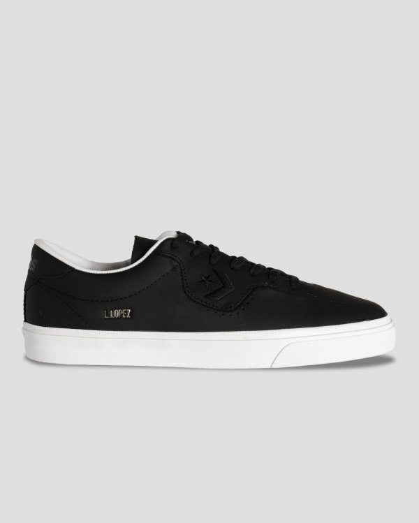 Converse CONS Louie Lopez Pro Leather Sort Sko Danmark - Converse Lave Sneakers Herre - 37640XNVM